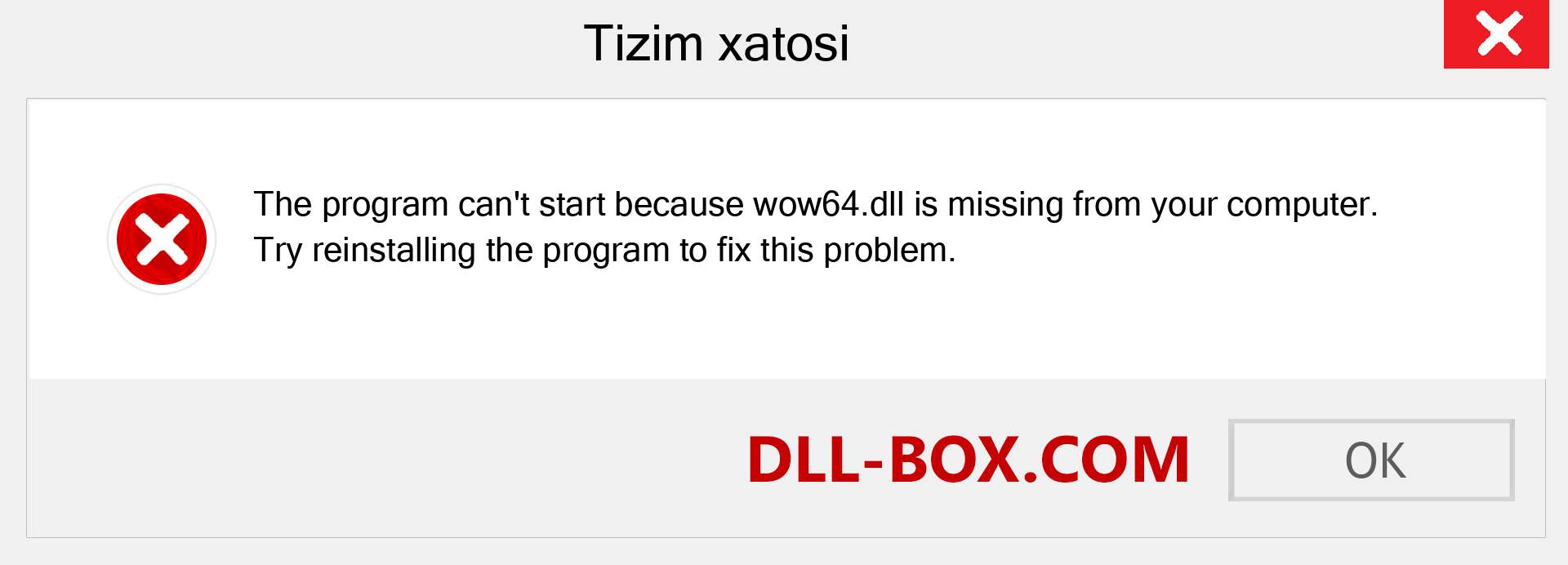 wow64.dll fayli yo'qolganmi?. Windows 7, 8, 10 uchun yuklab olish - Windowsda wow64 dll etishmayotgan xatoni tuzating, rasmlar, rasmlar